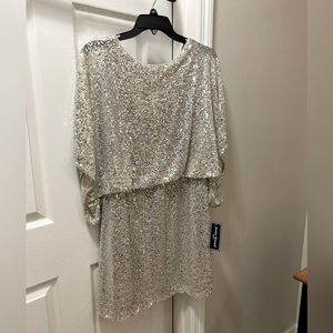 NWT size 12P all sequins dress.